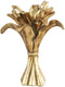 PTMD Kenny Antique Gold poly bloem kandelaar hoog