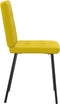 vidaXL - Eetkamerstoelen - 2 - st - fluweel - geel