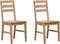 vidaXL - Eetkamerstoelen - 2 - st - massief - acaciahout