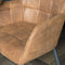 Livingfurn - Eetkamerstoel Bronco Cognac - Stof - 64x62x85
