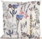 Anna's collection buitenkussen bloem - wit/paars - 45 x 45 cm - Water en UV bestendig