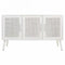 Dientafel Alexandra House Living Wit Zilverkleurig Bamboe Hout MDF 41 x 71 x 120 cm
