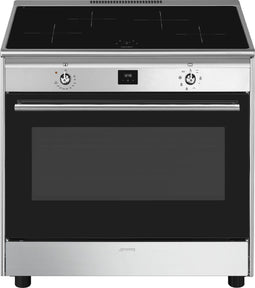 SMEG CG90CIXT - Inductie fornuis - 90 cm - 4 kookzones - RVS