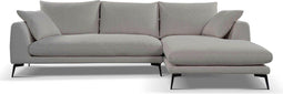 Tower living nottingham 2,5-al + chaise r - copenhagen 803 cement grey