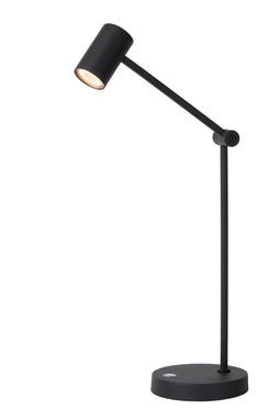 Lucide TIPIK - Oplaadbare Tafellamp - Dimb. LED 1x3W 2700K - Zwart