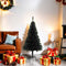 vidaXL - Kunstkerstboom - met - standaard - 120 - cm - PVC - zwart