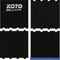 KOTO Puzzle Dartmat - Foam dartmat met opstaande oche - 60x237cm - Blauw (4 stuks)