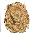 38x32 cm Grote Gouden Leeuw Hoofd Muurdecoratie Opknoping Dier Hoofd Hars Muur Ornament Woonaccessoires Gift