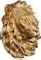 38x32 cm Grote Gouden Leeuw Hoofd Muurdecoratie Opknoping Dier Hoofd Hars Muur Ornament Woonaccessoires Gift