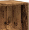 vidaXL - Hoekkast - 33x33x100 - cm - bewerkt - hout - oud - houtkleurig
