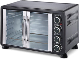 TurboTronic TT-FEO55 - Bakoven 2200 W 55 l - Convectie koken Grill - Zwart
