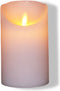 Anna's Collection Led kaars/stompkaars - wit - H12,5 x D7,5 cm - wax - bewegende vlam