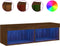 vidaXL - Tv-meubel - met - LED-verlichting - 100x30x30 - cm - bruin - eikenkleur