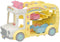 Sylvanian Families 5744 - Regenboogbabybus - Driedekker kinderdagverblijfbus - Geel