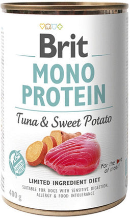 Brit Blik Care Mono Protein 400 g - Hondenvoer - Tonijn&Bataat