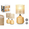 Bureaulamp Bruin 60 W 2 Stuks