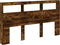 vidaXL - Hoofdbordkast - met - LED-verlichting - 180x17x102 - cm - gerookt - eiken