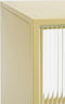 Mica Decorations Clifton - Opbergkast met Deuren - Compact met geribbeld glazen paneel - Beige