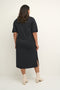 Kaffe Curve KCerna T-Shirt Dress - Dames Jurk - Driekwart mouw - Maat L