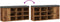 vidaXL - Schoenenbank - 102x32x50 - cm - bewerkt - hout - oud - houtkleurig