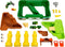 Klein Toys John Deere - Zand- en waterspeeltafel - 2in1 boerderij met afneembare bassins - Groen Geel - 64x46x60 cm