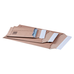 SendProof® - Envelop | verzendenvelop | 337x235mm | A4 | strip | golfkarton | bruin | 100 stuks