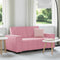 vidaXL - Tweezitsbank - 120 - cm - fluweel - roze