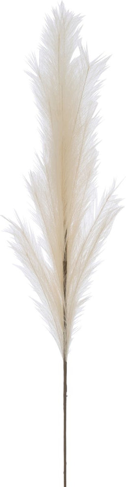 J-Line decoratie tak Plumeau - kunststof - beige - large