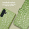 iMoshion Hoesje Geschikt voor Samsung Galaxy A14 (4G) / A14 (5G) Hoesje Met Pasjeshouder - iMoshion Design Bookcase smartphone - Groen / Green Flowers