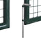 vidaXL - Tuinpoort - modern - hekwerk - 289 - x - 175 - cm - / - 306 - x - 225 - cm - (donkergroen)