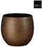 Mica Decorations Bloempot Porto - 17x17x17 cm - Terracotta - Brons,Metallic