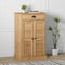 vidaXL - Schoenenkast - VIGO - 60x35x96 - cm - massief - grenenhout