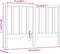 vidaXL - Hoofdbord - 156x4x100 - cm - massief - grenenhout
