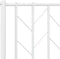 vidaXL - Bedframe - met - hoofdbord - metaal - wit - 100x200 - cm