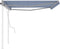 vidaXL - Luifel - handmatig - uittrekbaar - met - palen - 4x3 - m - blauw - en - wit