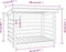 vidaXL - Haardhoutrek - 108x73x108 - cm - massief - grenenhout - zwart