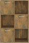 vidaXL - Opbergkast - 60x29,5x90 - cm - gerookt - eikenkleurig