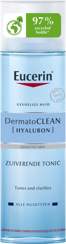 Eucerin DermatoCLEAN Zuiverende Tonic - Gezichtsreinigingsmiddel met Hyaluronzuur - Make-up Remover - Zonder Parfum - 200 ml