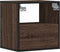 vidaXL - Nachtkastje - wandgemonteerd - 40x31x39,5 - cm - bruin - eikenkleurig