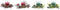 Kaarsenset DKD Home Decor Kerstmis (5,5 x 5,5 x 6 cm) (2 Stuks)