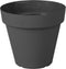 Buiten bloempot Capri rond 25x h21,3 cm Antraciet