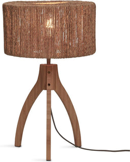 GOOD&MOJO Tafellamp Iguazu - Jute/Bamboe - Ø30x41cm -