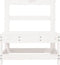 vidaXL - Tuinmiddenbank - massief - grenenhout - wit