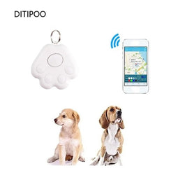 Ditipoo Huisdier Smart Tracker , Anti-Verloren Waterdichte Bluetooth Locator Tracer voor Huisdier Hond Kat - Key Halsband Accessoires-Wit