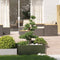vidaXL - Plantenbak - 100x100x40 - cm - staal - olijfgroen