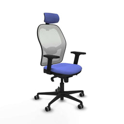 Piqueras y Crespo 2D036G2 - Bureaustoel - Verstelbare hoofdsteun en hoogte - Licht Blauw