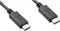 USB-C naar USB-C kabel - USB3.0 - tot 20V/3A / zwart - 2 meter