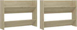 vidaXL-Wandschoenenkasten-2-st-80x18x60-cm-spaanplaat-sonoma-eiken