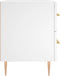 vidaXL - Nachtkastjes - 2 - st - 40x35x47,5 - cm - bewerkt - hout - wit