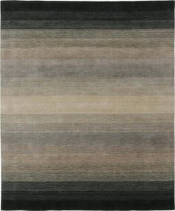 Panorama Black Grey Vloerkleed - 90x160 - Rechthoek - Laagpolig Tapijt - Modern - Grijs, Zwart
